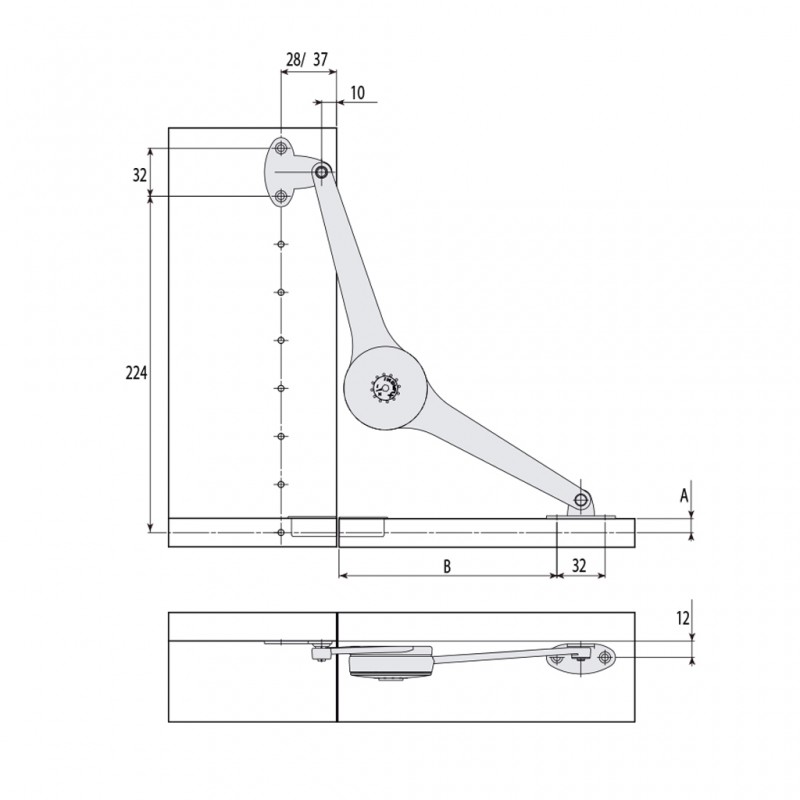 MECHANICAL PISTON INDAUX DELTA X3 / DROP-DOWN